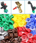 Assorted colorful nozzles in 8 Piece Boom Sprayer Nozzle Set For Knapsack Sprayers High Pressure Flat Fan And Hollow Cone Tips