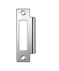 Beefed Up Heavy Duty Zinc Plated Strike Plate For Mortise Locks With Three Quarter Inch Wide By Two And Three Quarter Inch Tall Cutout
