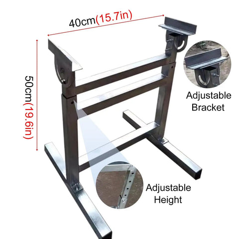 No Fuss Adjustable Conveyor Stand Brackets Heavy Duty Stainless Steel Unloading Roller System Supports Quick Set Dock Leveling Legs For Warehouse Lines 6 Pack 440 Lb Capacity