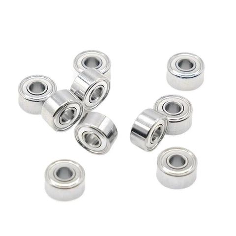 10Pcs 693ZZ Shielded Bearings 3x8x4mm For Small Motors And Precision Hobby Projects Quiet Low Friction High Speed Sealed Ball Bearings Set Lubrication Pre Filled For Immediate Use, 10 silver bearings