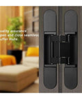 Top Shelf Stainless Steel Self Closing Door Hinges For Furniture And Wood Doors Built Like A Tank With Smooth As Butter Glide Mechanism, close up view.