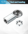 Heavy Duty Rod End Bearing With 3/8 Inch Bore And 3/8-24 UNF Right Hand Female Thread, 1045 Steel Housing And Hardened Ball Joint, Includes Jam Nut For Smooth Motion, High Wear Resistance, And Precise Articulation In Mechanical Linkages.