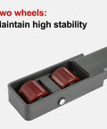 Two wheels component for Fully Electric Pallet Stacker Crushing 2640 Pound Loads Like A Badass Workhorse With 98 Inch Max Lift.