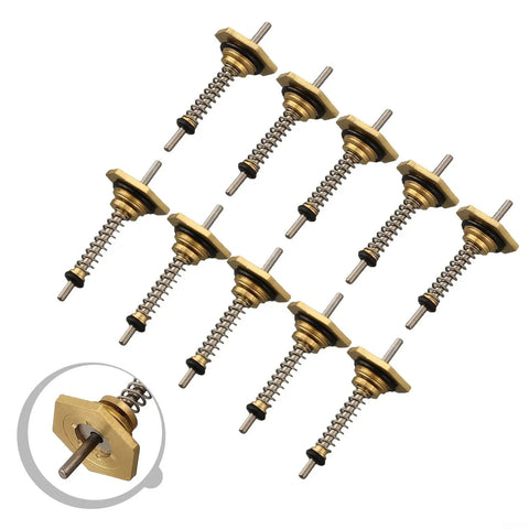 Rock Solid Copper Gas Water Heater Valve Thimble Linkage Pin Set In 10mm And 12mm Sizes displaying 10 copper linkage pins for boiler fixes.