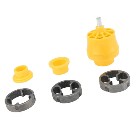 Heavy Duty Pvc Pipe Threader For Water Pipes Cut Smooth Burrs On 1 Inch And 3/4 Inch Pvc With Premium Nylon Metal Construction tool parts.
