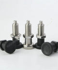 Dead On Accurate Rock Solid Grip Slick Stainless M10 To M20 Spring Loaded Indexing Plunger With Locking Nut For Jigs Fixtures Woodworking And Machine Shops - set of five indexing plungers