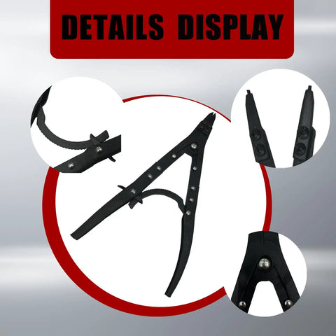 Beefy 12 Inch Snap Ring Pliers Set For Spindle Installation And Removal Internal And External Circlips Built For Ford Super Duty Pickups 2007 And Newer, detailed view