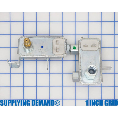 Gas Safety Valve Replacement For Range Oven Model Specific Thermal Bimetal Gas Control With Dual Outlets on grid