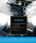 Compact Auto Fire Extinguisher That Activates In Three To Five Seconds For Cars Boats And Electrical Panels Eco Friendly And Clean Fire Suppression For Engine Compartments Cabins And Small Spaces Easy Automatic Safety Gear You Can Trust, shown installed in car engine compartment.