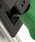 Close-up of the trigger safety mechanism on Top Shelf Pneumatic Brad Nailer Heavy Duty Compressed Air Wood Nail Gun.