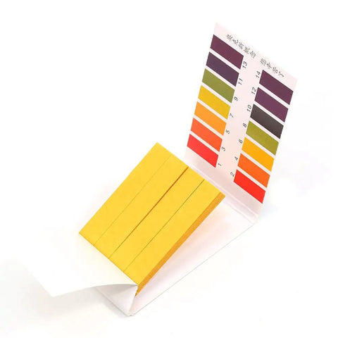 PH Test Strips 0-14, 80 Count litmus paper with color chart for saliva urine water soil testing, pet food diet indicator at home