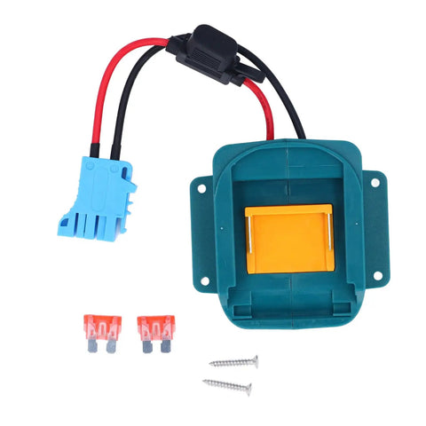Battery Adapter And Conversion Kit With Wire Harness Connector And Fuze Holder For 18V LiIon Batteries Such As BL1850 BL1860