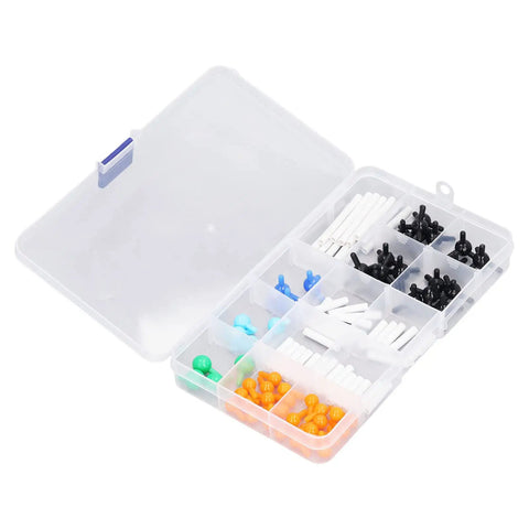 Vibrant Chemistry Molecular Model Kit For Easy Assembly And Disassembly, colorful PP balls and connecting keys in storage box.