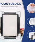 24 Pack Edge Foam Corner Protectors For TV Frames Photos Mirrors And Picture Frames Universal Packing Foam installed on a frame