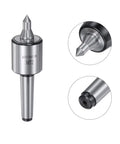 MT2 Live Center For CNC Lathe Built To Last, Morse Taper Precision Mid Duty Rotary Tool with 42CrMo Tip and 40Cr Body, side view.