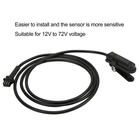 Split Installation Design Pedal Assist Sensor For E Bike Right Crank Installation PAS Sensor With Magnetic Disk And Ordinary Connector For 12V To 72V Pedal Assist Systems