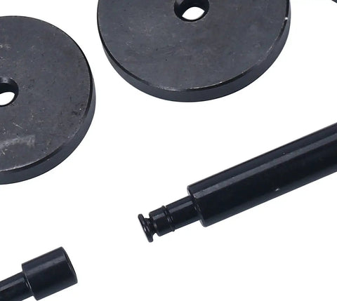 Interchangeable discs and shaft from Pro Grade Bushing Removal Tool Set With 21 Piece Bearing And Seal Driver Kit