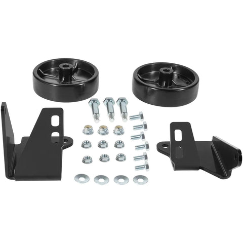 5-Inch Mower Deck Wheel Kit For 38 And 42 Inch Decks Fits MTD Lawn Tractors From 2009 And Earlier Includes Brackets, Hardware And Replacement Wheels For Yard Man, Troy-Bilt, Yard Machines