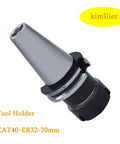 CNC CAT40 ER32 70mm Collet Chuck Tool Holder for Milling Lathe and Engraving Machines, close-up angle view.