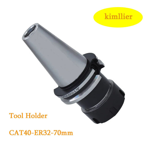 CNC CAT40 ER32 70mm Collet Chuck Tool Holder for Milling Lathe and Engraving Machines, close-up angle view.