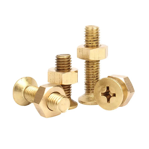 Cross Countersunk M6 Screws And Hex Nut Kit In 304 Stainless Steel, 40 Piece Or 20 Piece Sets, Weatherproof Indoor Outdoor Hardware With Strong Threads, Easy Install, Durable Build For Quick Fixtures, gold screws and nuts