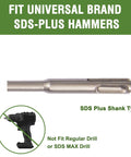 HLOFIZI masonry drill bit, 1/4 in x 18 in, SDS Plus shank