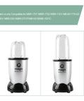 Two 3 Pack Replacement Cups For 250W Personal Blenders 16 Oz Tall Cup And 12 Oz Short Cup BPA Free fit on MB1001 series base unit