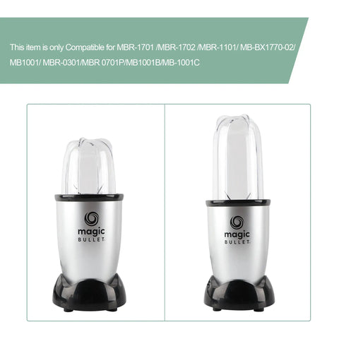 Two 3 Pack Replacement Cups For 250W Personal Blenders 16 Oz Tall Cup And 12 Oz Short Cup BPA Free fit on MB1001 series base unit