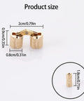 Concealed Cabinet Hinges Copper Barrels, size 0.8cm x 0.9cm x 2cm, with brass look for modern home decor.