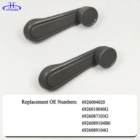 Interior Window Crank Handle Textured Gray Compatible With Toyota Vehicles Including 1973 To 2017 Tundra Yaris Matrix