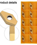 Ten Pack Carbide Turning Inserts For Steel And Stainless Works With VCMT221 Holders High Precision Indexable Lathe Cutting Inserts