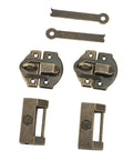 Rustproof Zinc Alloy Latch Lock With Vintage Mini Padlock And Keys For Retro Wooden Boxes Jewelry Cases And Cabinets