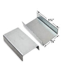 Open Strapping Seals For Five Eighths Inch Straps, Snap On, Beefy Heavy Duty Galvanized Steel, High Strength Carbonized Seals, Easy Slide On