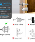 Smart Front Door Lock With Keyless Entry For Existing Deadbolt, compatible with single-cylinder deadbolts diagram.
