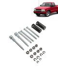 Door Hinge Repair Kit For Chevy S10 S-10 Sonoma Jimmy Bravada Pickup Trucks With Pin Bushing Set And Spring Removal Tool Durable Metal Construction Fits 1994-2004 S10/Sonoma And 1994-2004 S-15 Models Easy DIY Door Alignment, parts layout