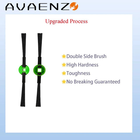 Side Sweeping Dual Brush Replacement Parts For IQ AI EZ Robot Vacuum Cleaners Compatible With R101AE RV1001AE AV2501AE