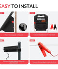 Portable Solar Fence Charger With Day Night Mode Up To 10 Miles Of Coverage, 0.16J Energizer installation steps.
