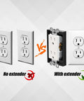 4 Pack 1/2 Inch Single Gang Outlet Box Extender For Electrical Boxes And Switches, Receptacle Extender And Outlet Extension comparison