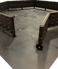 26 Foot Commercial Grade Recycled Rubber Interlocking Flooring Kit For Gaga Ball Pits For Schools Churches And Municipalities Easy Install Durable Mat System shown installed in a pit.