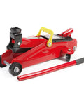 Heavy Duty Hydraulic Floor Jack 2 Ton Trolley Jack With 4000 Lb Capacity, Safety Overload System, Built To Last Durable Steel Construction, Red Finish For Home Garage Or Auto Shop Use