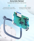 Smart Thermometer Hygrometer With WiFi And App Alerts Real Time Temperature And Humidity Sensor circuit board and specifications.