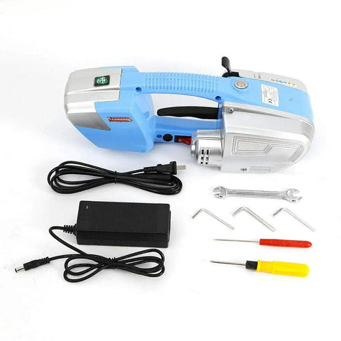 Heavy Hitter Handheld Battery Powered Strapping Machine With Automatic PET Or PP Belt Welding solid metal design with battery and tools