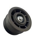 Kick Your Horsepower Up With This Supercharger Double Pulley Idler Belt Kit For M113K Mercedes AMG showing a cast iron pulley.