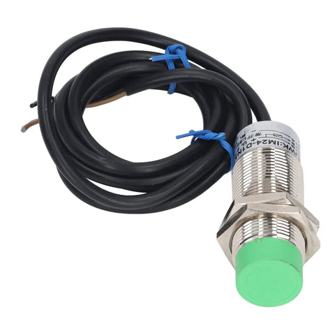 Close-up of a single 5 Piece Inductive Proximity Sensor Switch Kit NPN IP65 Aluminum Alloy For Industrial Machinery Automation Equipment Non Contact Metal Detection With 10mm Sensing Range 6 To 36VDC
