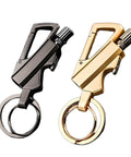 3 In 1 Infinity Lighter Keychain Permanent Match Lighter With Multitool Bottle Opener For Outdoor Survival Sleek Black And Gold Design