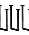 Kick Ass Heavy Duty Ceiling Mount Shelf Bracket With Screws Dang Good Metal Hanging Shelf Support Built Like A Tank For Garage Wall And Ceiling Storage Setup Black 3 Pack in view, showcasing three strong black steel brackets.