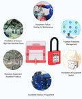 Clear Emergency Stop Button Lockout Cover With Hinged Design And Mounting Kit Easy Install Via Screws Or Adhesive Transparent