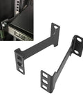 1U Server Rack Depth Extender Built With Heavy Duty Aluminum Alloy for mounting gear four inches out in tight server rooms.