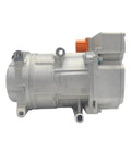 Heavy Duty 12V 24V Electric Truck DC Air Conditioner Compressor Pumping Frigid Cool Air For BYD EV SUV side view with orange connector.