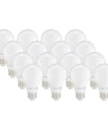 Energy Efficient LED Light Bulbs A19 9W 60W Equivalent E26 Base Soft White 2700K Dimmable Long Lasting 10000 Hour Lifespan 16 Pack